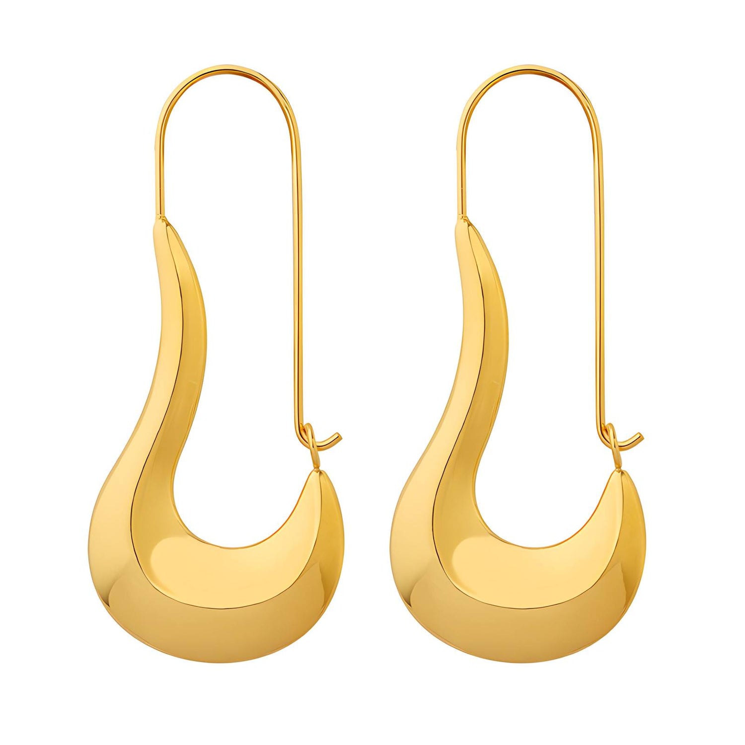 18K gold plated Stainless steel earrings, Intensity (2-3days Delivery )