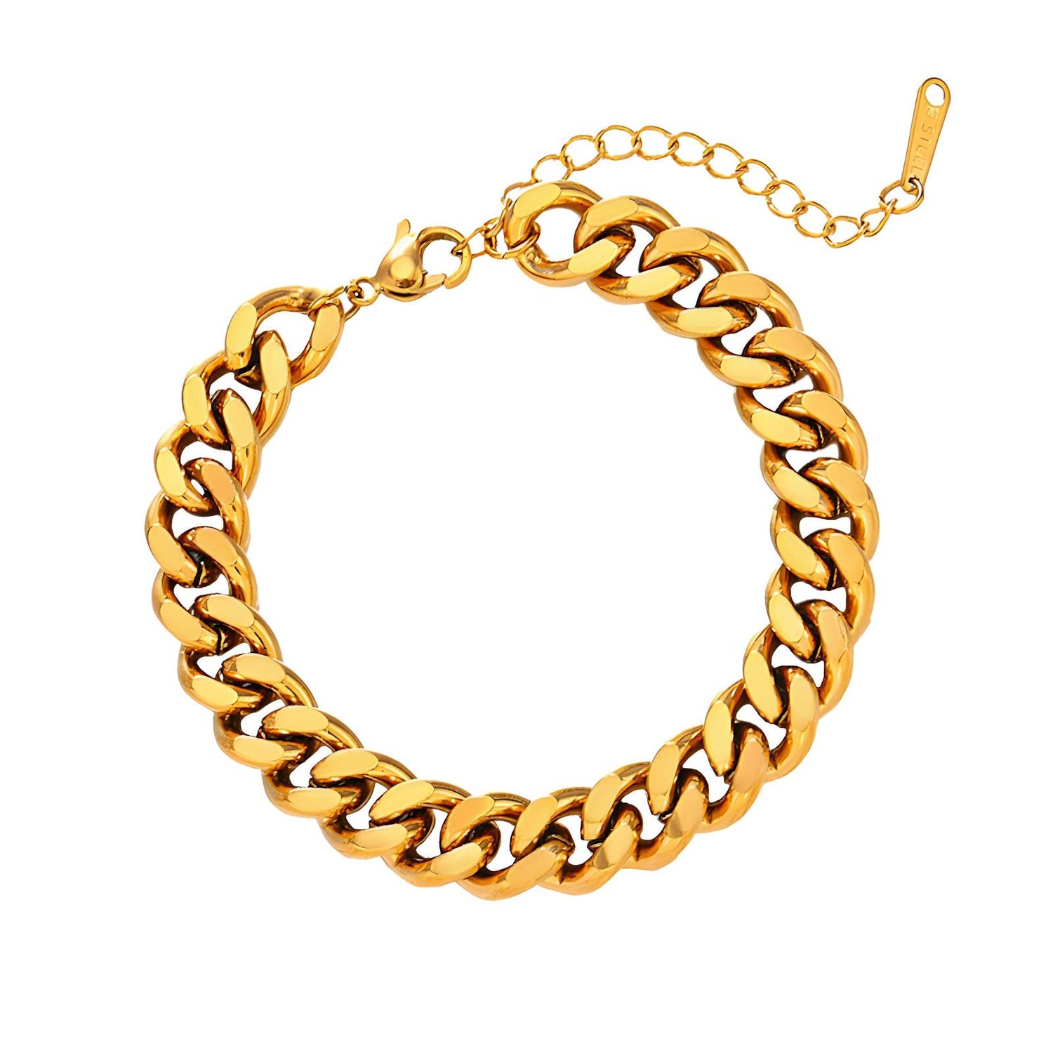 18K gold plated Stainless steel bracelet, no tarnishing (Guaranteed Returns )  delivery in 2-3 days .