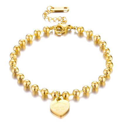 18K gold plated Stainless steel &quot;Hearts&quot; bracelet, no tarnishing (Guaranteed Returns )  delivery in 2-3 days .