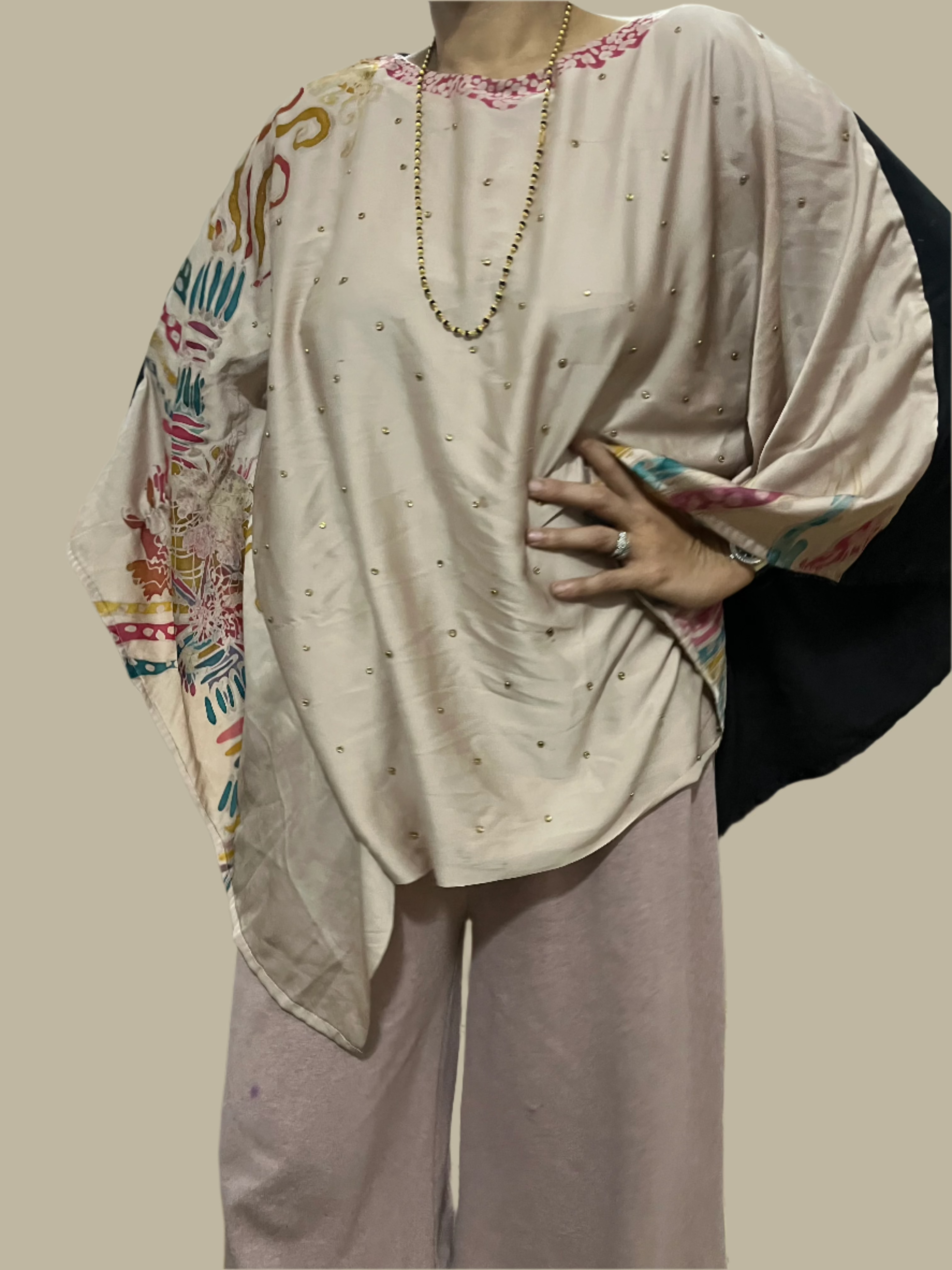 QueenBee Collection - harir Silk top