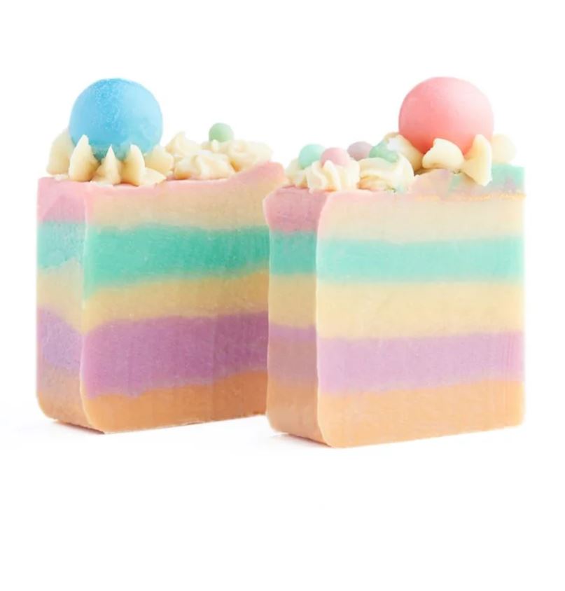 Handcrafted Luxury Dessert Soap Bar- Gumball cake The Skin Concept -2pcs